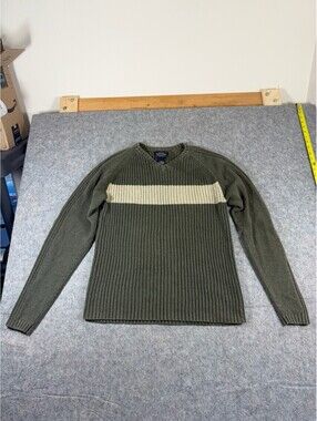 Vintage Sonoma Y2K Women's V neck Striped Sweater Size Large